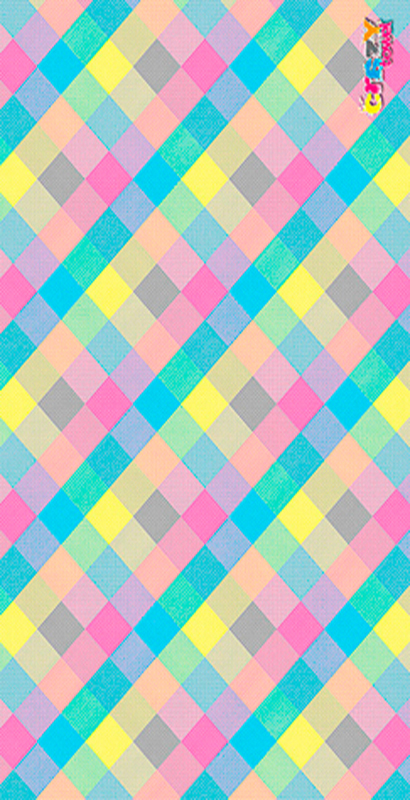 1103 Toalla Cuadros Pastel