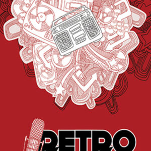 1108 Toalla retro music