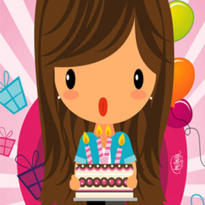 1231 Toalla Cumple Niña