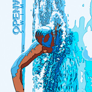 1359 Openwatwer Blue Swimming