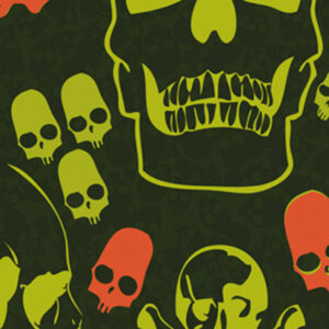 661 Toalla Calaveras Verdes