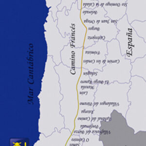 707 Toalla Mapa Camino Santiago