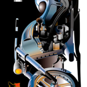 832 Toalla Custom Motorbike