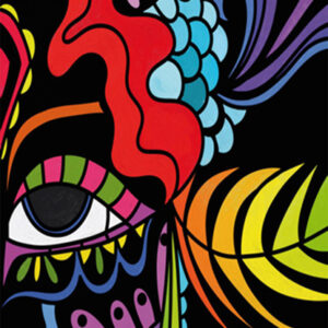 896 Toalla Mascara Multicolor