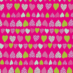 957 Toalla Corazones Rosa