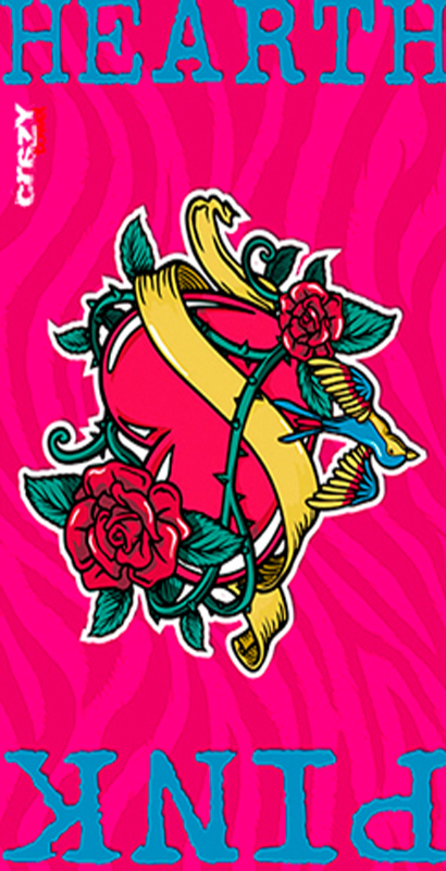 984 Toalla Pink Heart