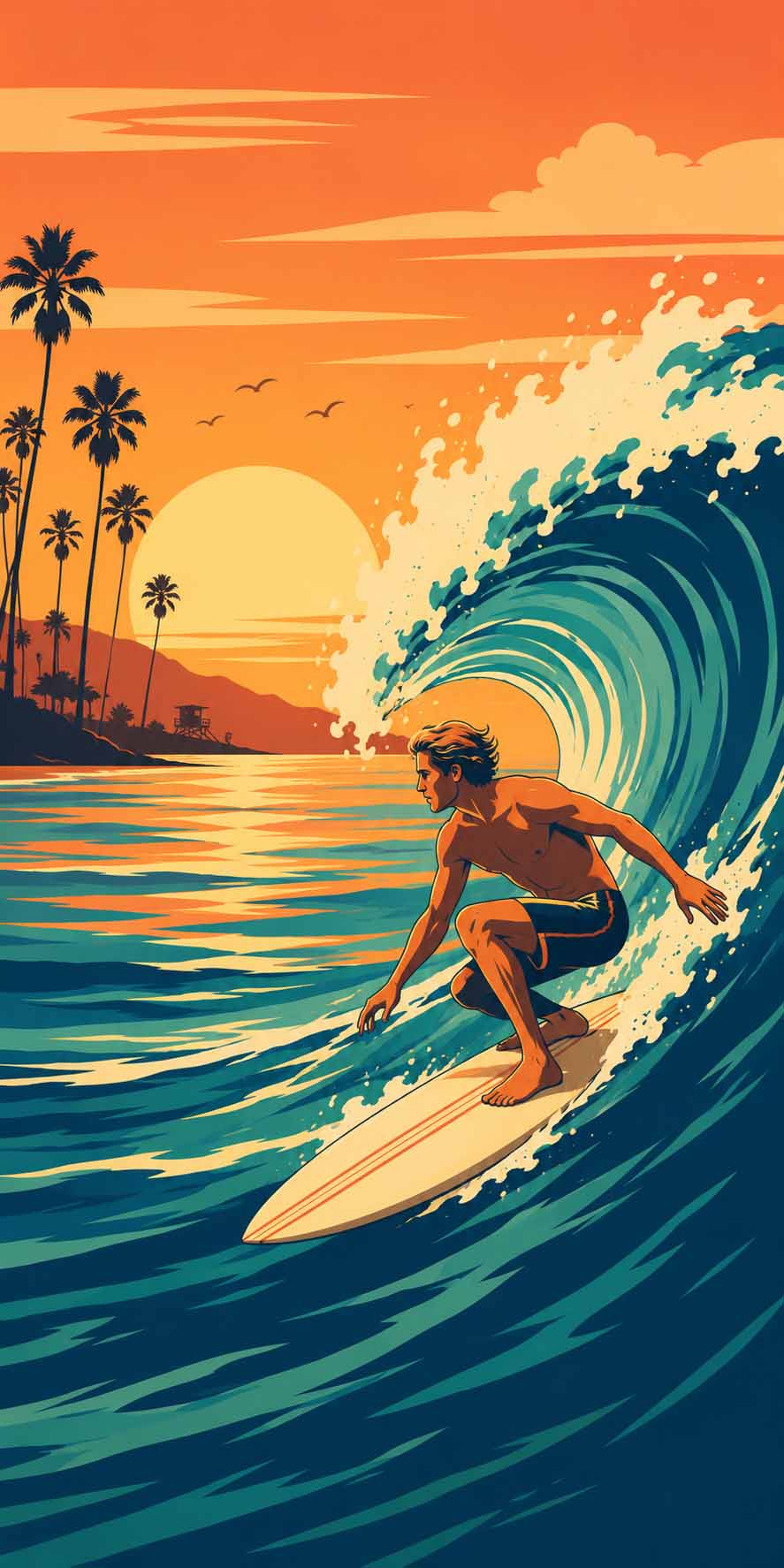 Toalla surf California dreams
